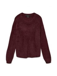 Vero Moda Sweter w kolorze bordowym rozmiar: M. Czerwone swetry Vero Moda, m, bez wzorów, bez ramiączek. Za 118.56 zł.