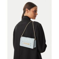 Torebka LOVE MOSCHINO. Niebieskie torebki klasyczne Love Moschino, bez wzorów, bez dodatków. Za 458.99 zł.