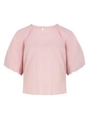 Sublevel Bluzka w kolorze jasnoróżowym rozmiar: S. Różowe bluzki Sublevel, s, bez wzorów, bez kołnierzyka, bez ramiączek. Za 82.99 zł.