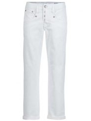 Herrlicher Dżinsy "Shyra" - Tapered fit - w kolorze białym rozmiar: W29. Białe jeansy Herrlicher, bez wzorów. Za 197.63 zł.