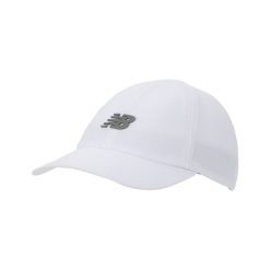 Czapka damska New Balance LAH51007WT – biała. Białe czapki New Balance, bez wzorów, z materiału. Za 119.99 zł.