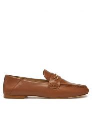 Michael Kors Lordsy Lena Loafer 40R5LEFP1L Brązowy. Brązowe lordsy Michael Kors, bez wzorów, ze lnu, bez obcasa, bez zapięcia. Za 499.99 zł.