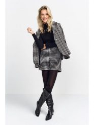 Rich & Royal Szorty w kolorze czarno-białym rozmiar: 34. Białe szorty Rich & Royal, bez wzorów, z podwyższonym stanem. Za 195.99 zł.