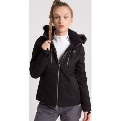 Kurtka narciarska damska KUDN009z - czarny. Czarne kurtki narciarskie 4f, m, bez wzorów, z materiału, z kapturem, narciarskie. W wyprzedaży za 399.99 zł.