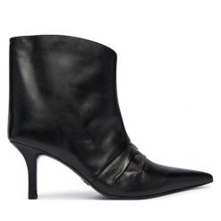 Botki Patrizia Pepe. Czarne botki Patrizia Pepe, bez wzorów, bez obcasa, na szpilce, bez zapięcia. Za 1,629.00 zł.