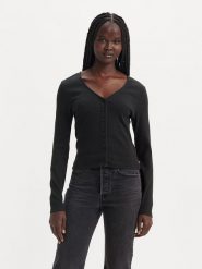 Levi's Kardigan w kolorze czarnym rozmiar: S. Czarne kardigany Levi's®, s, bez wzorów, z bawełny. Za 79.40 zł.