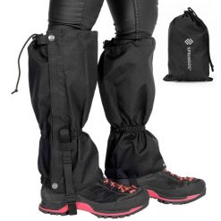 Stuptuty trekkingowe, wodoodporne ochraniacze na buty czarne. Czarne trekkingi SPRINGOS, z materiału, trekkingowe. Za 42.95 zł.