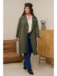 Curvy Lady Trencz w kolorze khaki rozmiar: 48/50. Brązowe płaszcze Curvy Lady, bez wzorów, z tkaniny, bez kaptura. Za 162.87 zł.