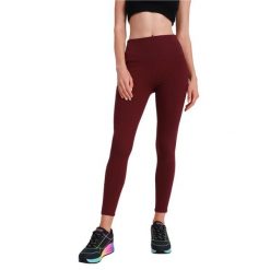 Leginsy fitness damskie Go Walk High Waisted Legging. Fioletowe legginsy sportowe Skechers, xl, bez wzorów, z elastanu, na fitness i siłownię. Za 159.99 zł.