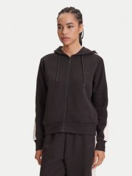 Guess Bluza V5YQ00 KB3P2 Czarny Regular Fit. Czarne bluzy sportowe Guess, xxs, z aplikacjami, z bawełny, bez kaptura. Za 359.99 zł.