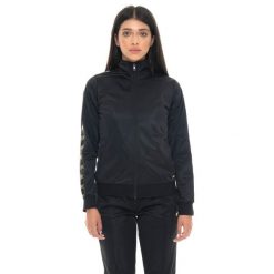 Damen-Bluza aus Triacetat mit Leone 1947 Gold Studs-Logobändern. Czarne bluzy LEONE 1947 APPAREL, bez wzorów, z elastanu, bez kaptura. W wyprzedaży za 144.93 zł.