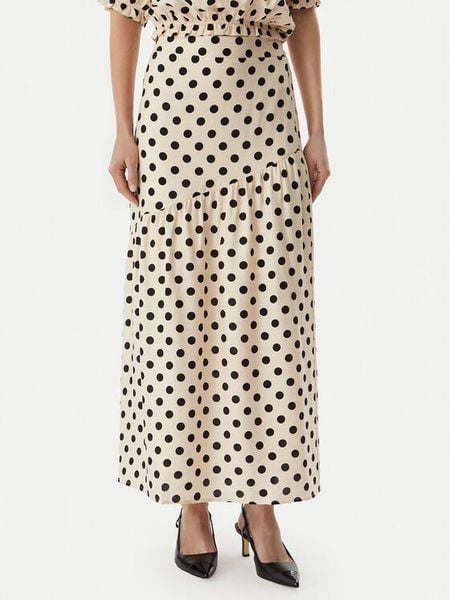 Morgan Spódnica maxi 261-JOVITA Beżowy Regular Fit. Brązowe spódnice Morgan, bez wzorów, z wiskozy, maxi. Za 209.99 zł.