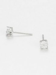 DIAMANTA Złote kolczyki-wkrętki "Puce Grande Illusion" z diamentami rozmiar: onesize. Szare kolczyki DIAMANTA, z diamentem, złote. Za 861.99 zł.