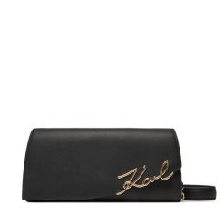 Torebka KARL LAGERFELD. Czarne listonoszki KARL LAGERFELD, bez wzorów, bez dodatków. Za 499.99 zł.
