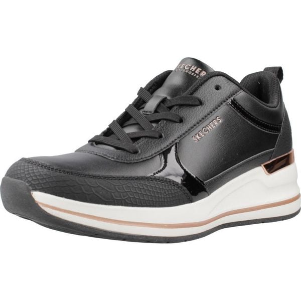 Buty SKECHERS 177345S Czarny. Czarne trekkingi Skechers, z materiału, trekkingowe. Za 283.99 zł.