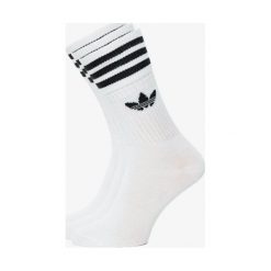 Adidas Skarpety Solid Crew Sock , biały, rozmiar S. Białe skarpety Adidas, bez wzorów, z bawełny. Za 59.99 zł.