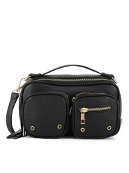 DeeZee Torebka H230641 Czarny. Czarne torebki klasyczne DeeZee, bez wzorów, z tworzywa sztucznego, bez dodatków. Za 149.99 zł.