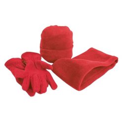 Zestaw Czapka, Rękawiczki I Szalik Polartherm. Czerwone czapki RESULT WINTER ESSENTIALS, bez wzorów, z materiału. Za 67.99 zł.