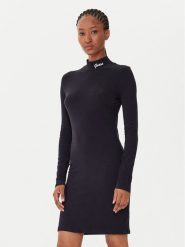 Guess Sukienka codzienna V5BK04 KCBF1 Czarny Slim Fit. Czarne sukienki Guess, na co dzień, m, z aplikacjami, z bawełny, bez kołnierzyka, bez ramiączek, proste. Za 249.99 zł.