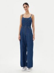 Levi's® Kombinezon Bustier 001WC-0003 Niebieski Slim Fit. Niebieskie sukienki s, bez wzorów, z bawełny, bez kołnierzyka, bez ramiączek. Za 419.99 zł.