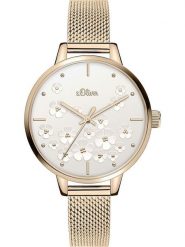 S. Oliver Zegarek kwarcowy w kolorze różowozłoto-srebrnym rozmiar: onesize. Czerwone, analogowe zegarki S.Oliver, metalowe. Za 201.55 zł.