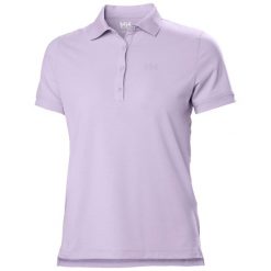 Damska koszulka polo Helly Hansen Siren. Fioletowe bluzki Helly Hansen, bez wzorów, klasyczne, bez kołnierzyka, bez ramiączek. Za 274.50 zł.