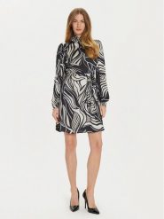 ARTIGLI Sukienka koktajlowa ACAB000486 Czarny Regular Fit. Czarne sukienki Artigli, bez wzorów, z syntetyku, wizytowe, bez kołnierzyka, bez ramiączek. Za 279.99 zł.