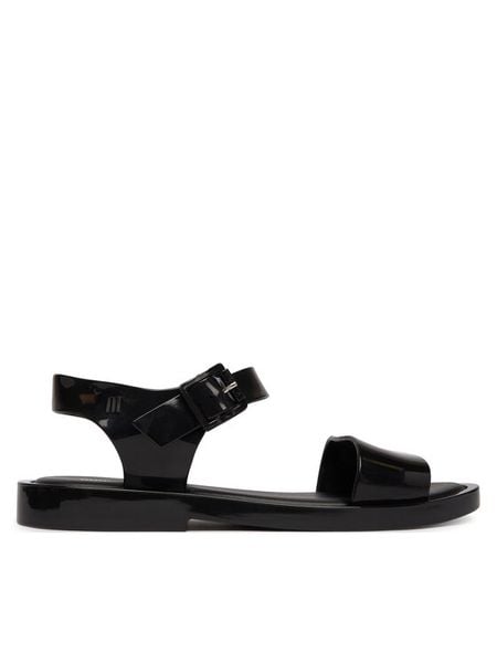 Melissa Sandały Mar Sandal II Ad 33815 Czarny. Czarne sandały Melissa, bez wzorów, z tworzywa sztucznego, bez obcasa, na płaskiej podeszwie, bez zapięcia. Za 171.99 zł.