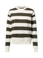 Marie Lund Bluza damska Kobiety Bawełna zielony|biały w paski, XXL. Białe bluzy Marie Lund, xxl, bez wzorów, z bawełny, bez kaptura. Za 199.95 zł.