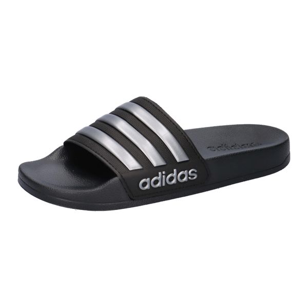 Adidas Adilette Shower K junior czarne - klapki Cloudfoam. Czarne klapki Adidas, bez wzorów, z materiału, bez obcasa. Za 109.00 zł.