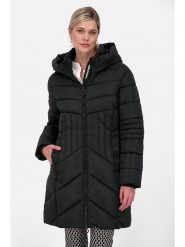 Alife and kickin Płaszcz zimowy "Priska" w kolorze czarnym rozmiar: M. Czarne płaszcze Alife and Kickin, na zimę, m, bez wzorów, z puchu, bez kaptura. Za 335.45 zł.