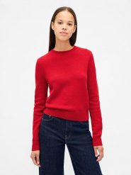 GAP Sweter w kolorze czerwonym rozmiar: XS. Czerwone swetry GAP, xs, bez wzorów, bez ramiączek. Za 105.88 zł.