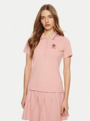 Guess Polo V5RP02 KCOK1 Różowy Regular Fit. Czerwone koszulki polo Guess, s, z aplikacjami, z bawełny, bez kołnierzyka, bez ramiączek. Za 129.99 zł.