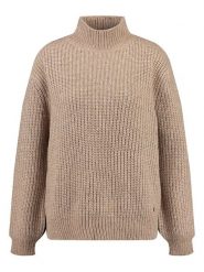 KEY LARGO Sweter "Dina" w kolorze beżowym rozmiar: XL. Brązowe swetry KEY LARGO, xl, bez wzorów, ze splotem, bez ramiączek. Za 121.51 zł.