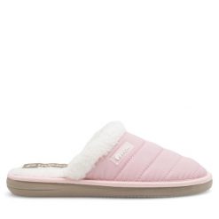 Kapcie Inblu. Czerwone obuwie domowe Inblu, bez wzorów, bez zapięcia. Za 119.99 zł.