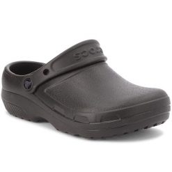 Klapki Crocs. Czarne klapki Crocs, bez wzorów, bez obcasa. Za 239.99 zł.