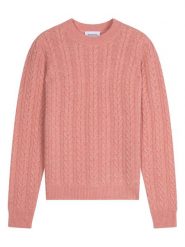 AUTHENTIC CASHMERE Kaszmirowy sweter "Alice" w kolorze łososiowym rozmiar: S. Różowe swetry AUTHENTIC CASHMERE, s, bez wzorów, z kaszmiru, bez ramiączek. Za 478.99 zł.