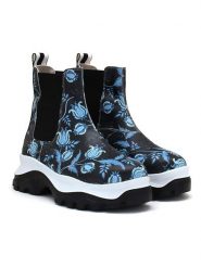 Goby Sztyblety w kolorze czarno-błękitnym rozmiar: 38. Czarne botki Goby, bez zapięcia. Za 347.99 zł.