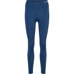 Damskie legginsy z wysokim stanem Hummel Mt Active. Niebieskie legginsy Hummel, s, bez wzorów, z elastanu, z podwyższonym stanem. Za 286.00 zł.