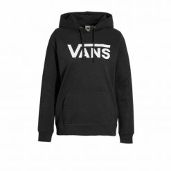 Bluza z kapturem Damska Vans Logo Hoo-B Czarny. Czarne bluzy sportowe Vans, m, bez wzorów, z bawełny, z kapturem. Za 307.75 zł.