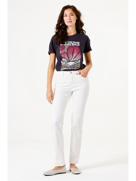 Garcia Koszulka w kolorze czarnym rozmiar: M. Czarne bluzki Garcia, m, bez wzorów, z bawełny, bez kołnierzyka, bez ramiączek. Za 74.46 zł.