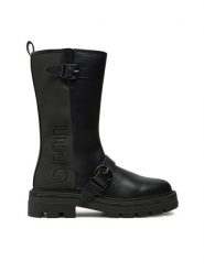 Liu Jo Botki Taylor 805 4F4703 EX263 Czarny. Czarne botki Liu Jo, bez wzorów, ze skóry, bez obcasa, na płaskiej podeszwie, bez zapięcia. Za 719.99 zł.