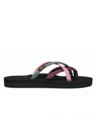TEVA Klapki damskie W'S Olowahu lilas multi-37. Fioletowe klapki Teva, bez wzorów, z materiału, bez obcasa. Za 109.00 zł.