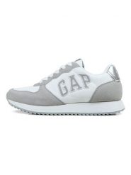 GAP Sneakersy "Nashville Arch Logo" w kolorze szaro-białym rozmiar: 37. Białe trampki GAP, bez wzorów, bez zapięcia. Za 131.43 zł.