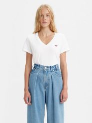 Levi's Koszulka w kolorze białym rozmiar: L. Białe bluzki Levi's®, l, bez wzorów, z bawełny, bez kołnierzyka, bez ramiączek. Za 80.52 zł.