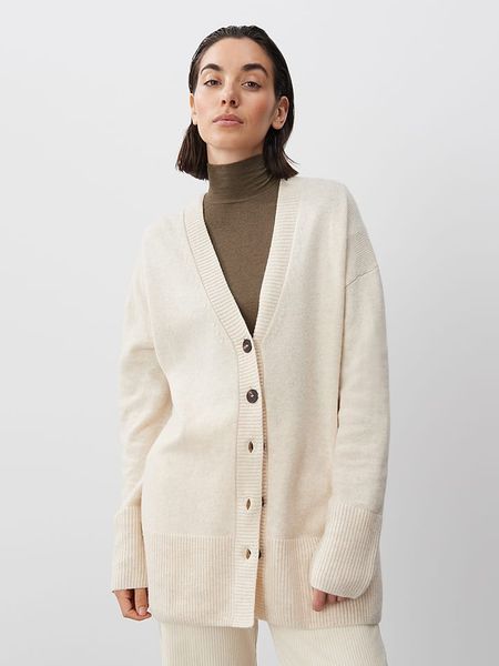 Someday Kardigan "Tilisa" w kolorze kremowym rozmiar: M. Brązowe kardigany someday., m, bez wzorów. Za 273.45 zł.