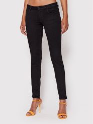 Guess Jeansy Curve X. W2YAJ2 D4PZ1 Czarny Skinny Fit. Czarne jeansy Guess, z aplikacjami. Za 279.99 zł.