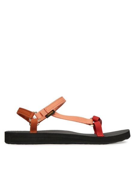Teva Sandały Original Universal Slim 1150110 Kremowy. Białe sandały Teva, bez wzorów, z materiału, bez obcasa, na płaskiej podeszwie, bez zapięcia. Za 239.99 zł.