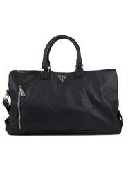 Guess Torba podróżna w kolorze czarnym - 48 x 30,5 x 24,5 cm rozmiar: onesize. Czarne torby na ramię Guess, z aplikacjami, z materiału, przez ramię, bez dodatków. Za 565.99 zł.