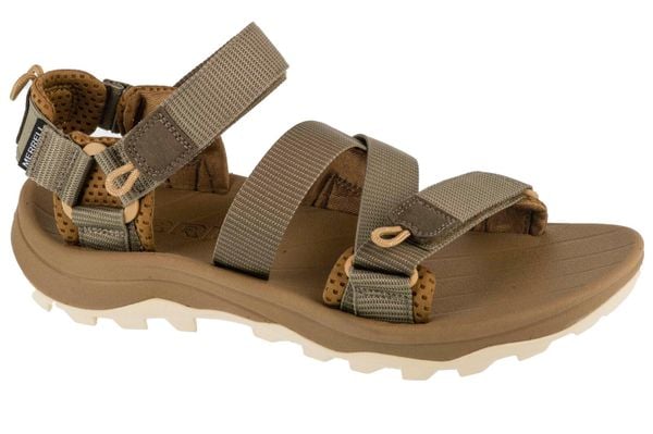 Sandały damskie, Speed Fusion Web Rmx. Niebieskie sandały Merrell, bez wzorów, z materiału, sportowe, bez obcasa, bez zapięcia. Za 349.99 zł.